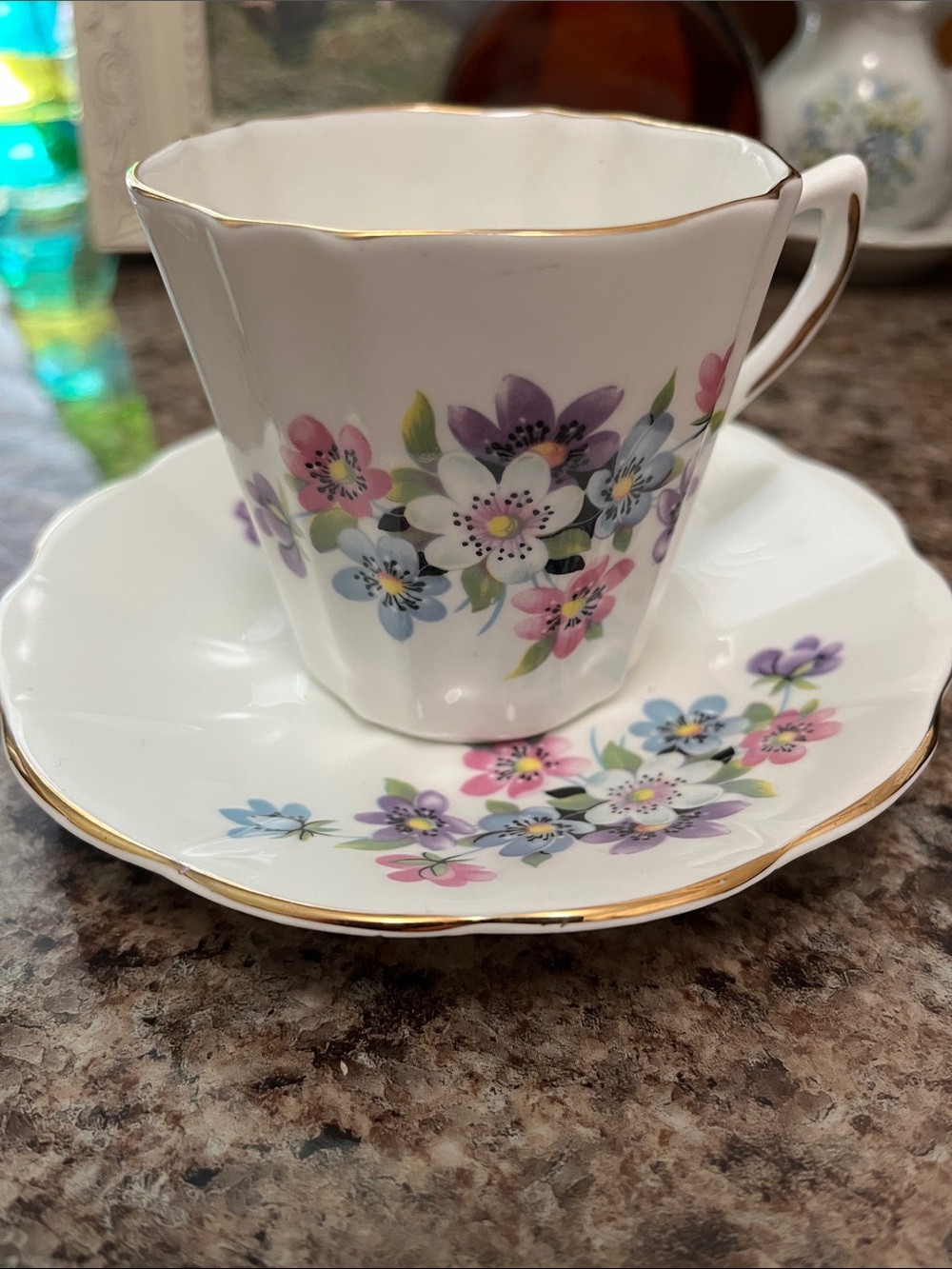 Bone China Teacup and Saucer